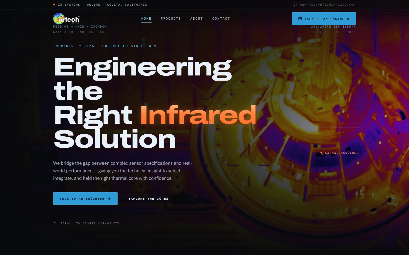 MTech Imaging website designed and built by KumoKodo Studio